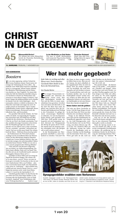 CHRIST IN DER GEGENWART Screenshot