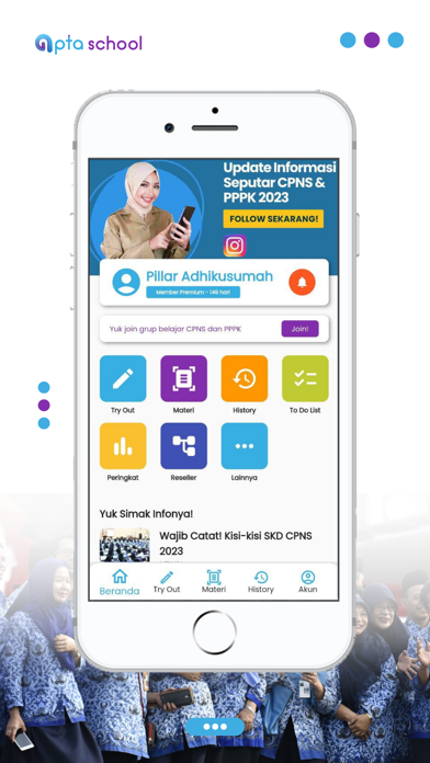 Bimbel BUMN - Apta School Screenshot