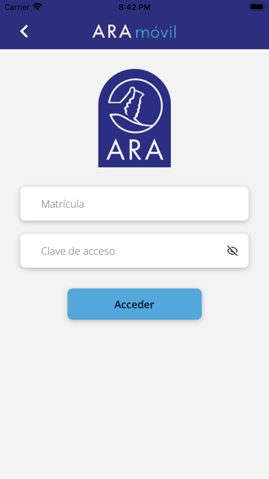 ARA móvil Screenshot