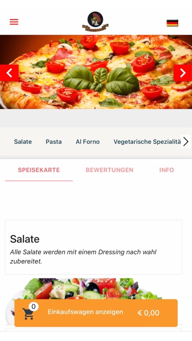 Ristorante Pizzeria Ziegelhof Screenshot