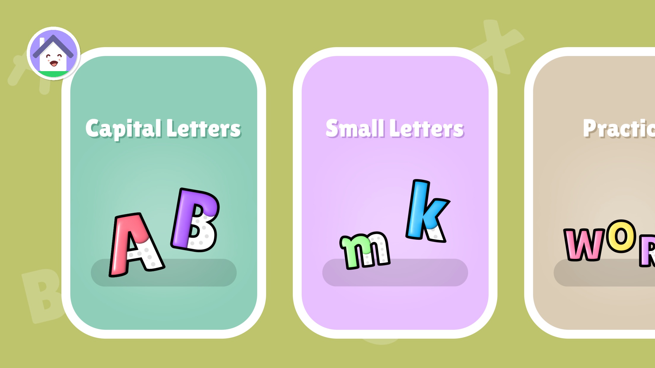 Screenshot do app ABC Alphabet Letters Tracing