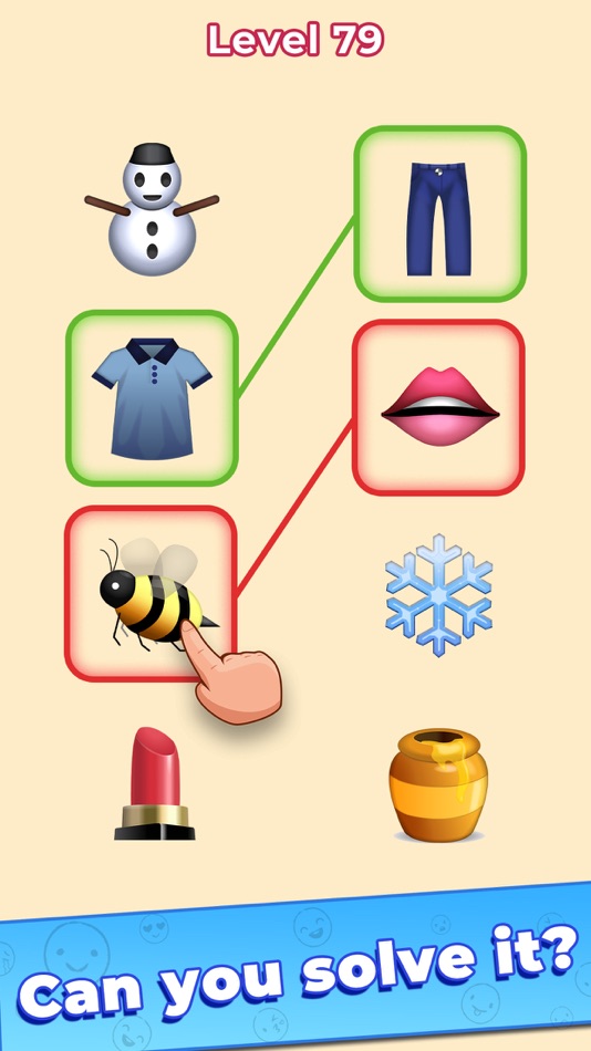 #3. Emoji Puzzle - Connect Game (iOS) By: Hiren Gabani