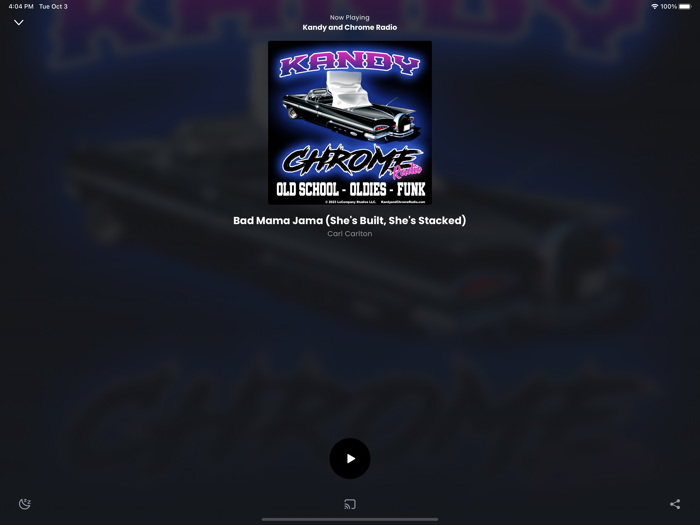 Kandy and Chrome Radio