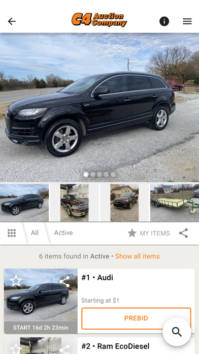 C4 Auction Screenshot