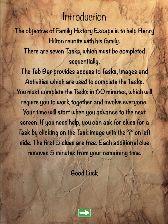 Family History Escape