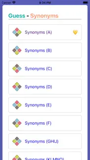 synonyms in english iphone screenshot 2