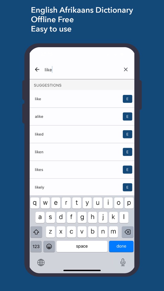 Dictionary English Afrikaans - 1.0.1 - (iOS)