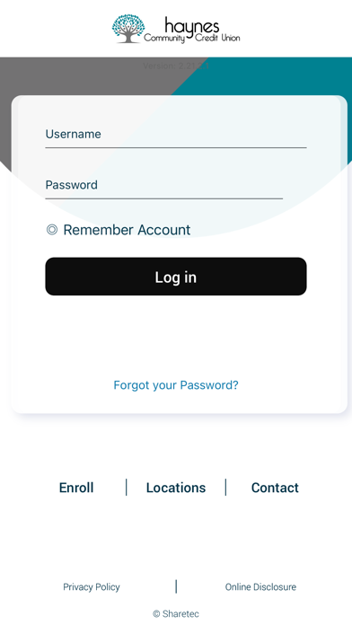 Haynes Community FCU Screenshot