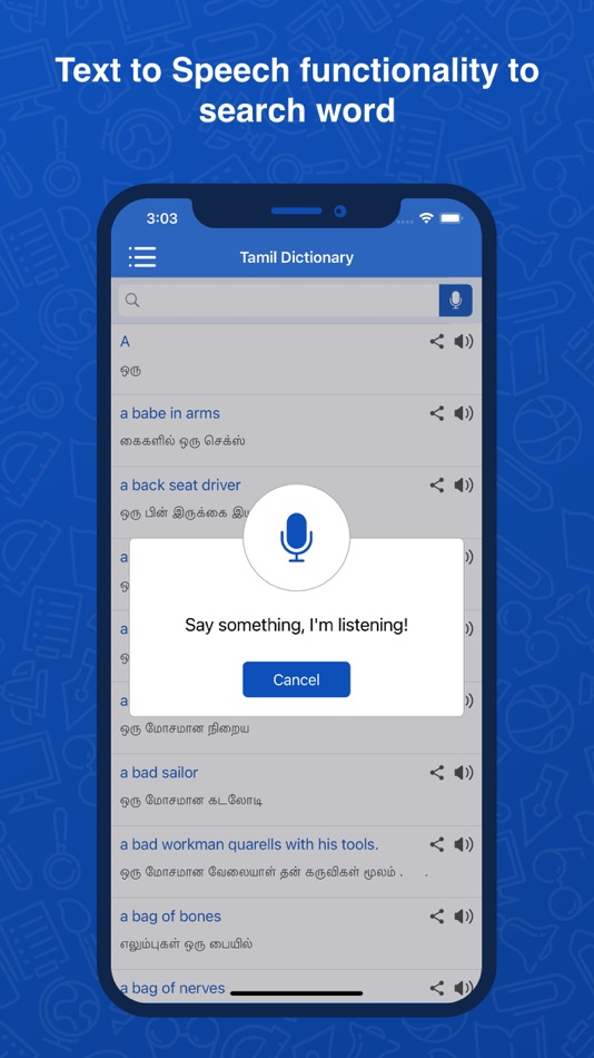 #3. Tamil Dictionary: Translator (iOS) Podle: Rushikesh Trivedi
