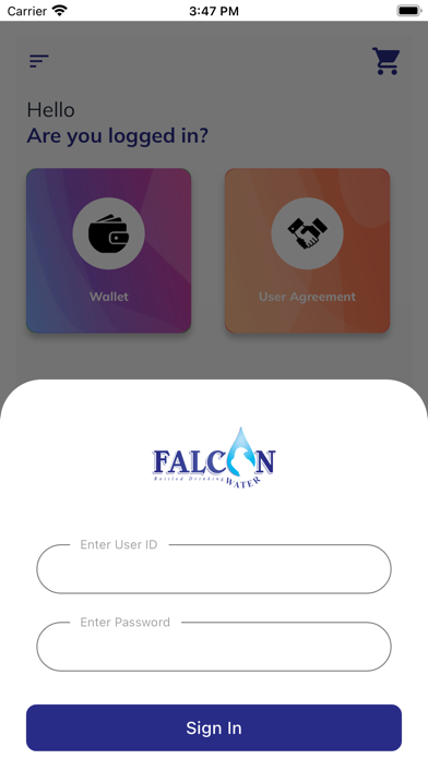 Falcon Water Service Screenshot
