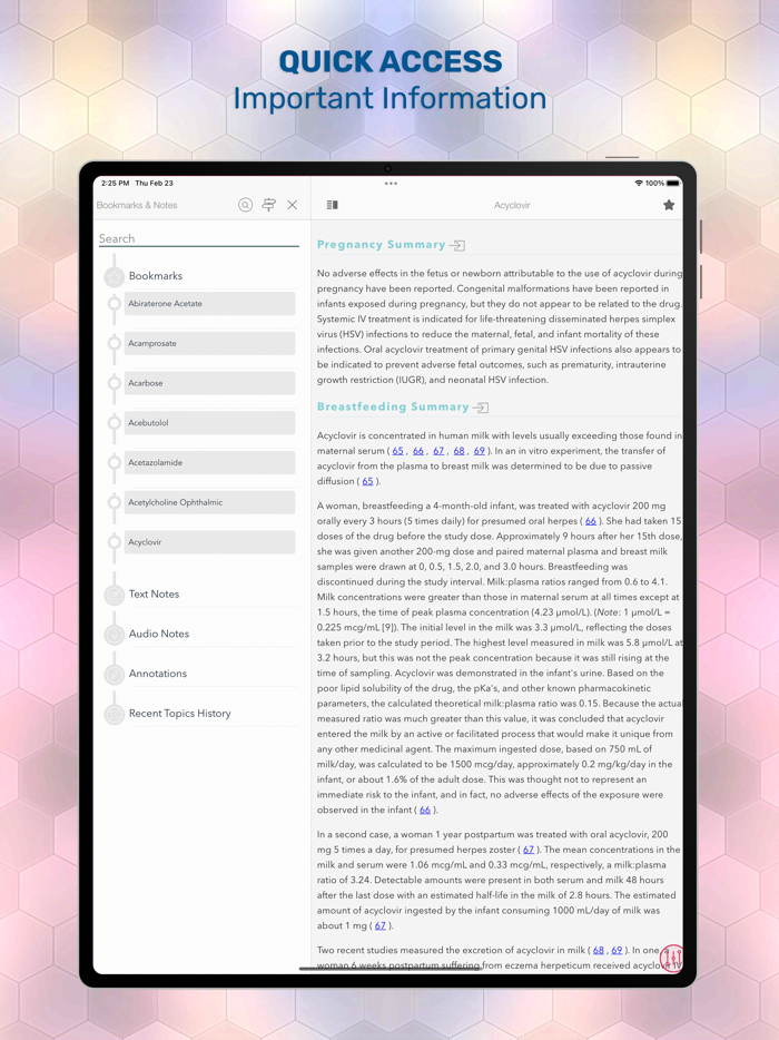 Drugs in Pregnancy Lactation