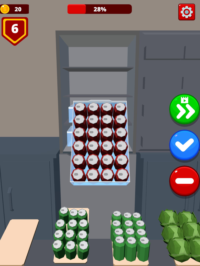 Fill the Fridge Organize Game