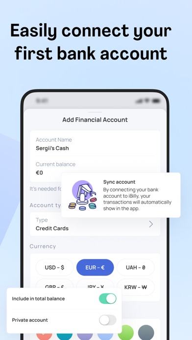 iBilly - Budgets & Money Saver Screenshot
