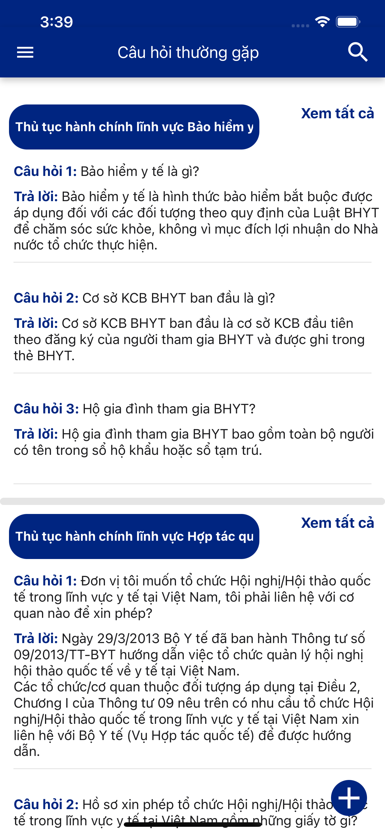 Dịch Vụ Công Bộ Y Tế