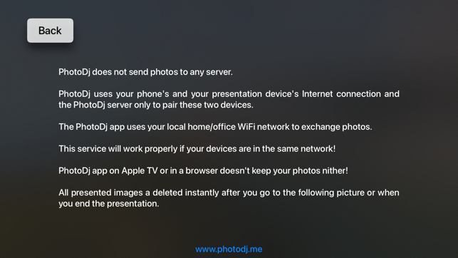 ‎PhotoDj: In-Person Slideshow Screenshot