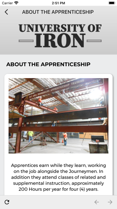 Ironworkers Apprenticeship Screenshot