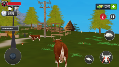 Scary Cow wild Animal Game Screenshot