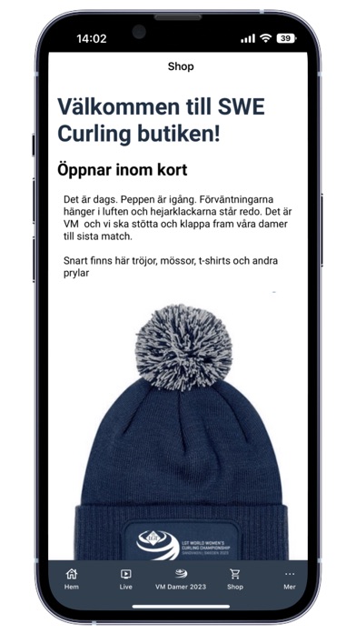 SWE Curling Screenshot
