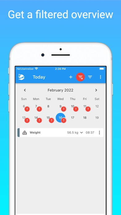 Nuggets - Structured diary Screenshot