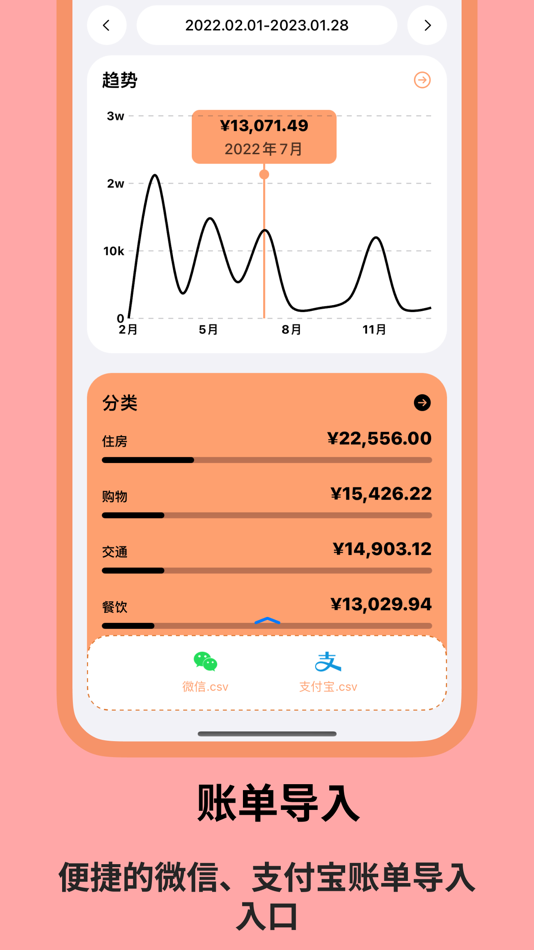 #1. 账单精灵 - 简洁无广告导入记账软件 (iOS) De: 志远 杨