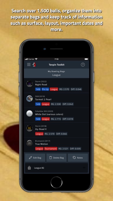 Tenpin Toolkit: Bowling Tools Screenshot
