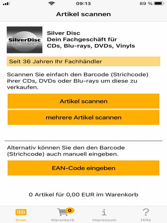 Screenshot #4 pour Silver Disc- verkaufe CD & DVD