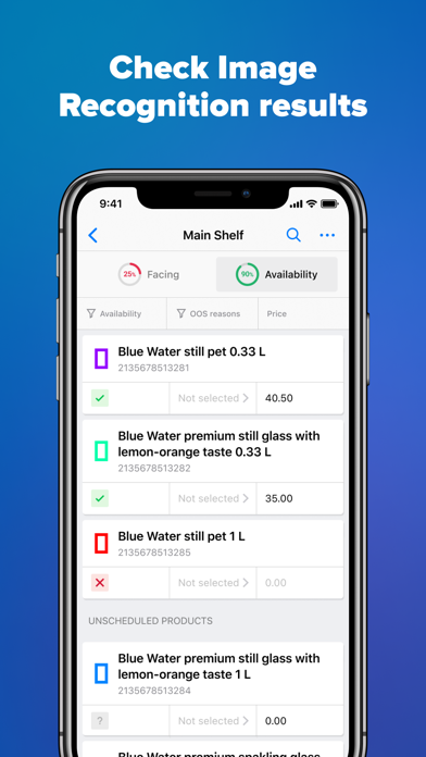 AI Shelf Recognition Camera Screenshot