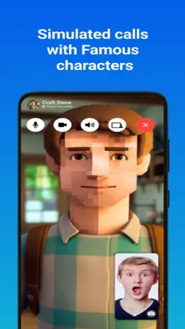 Game screenshot Character Fake Call and Chat apk