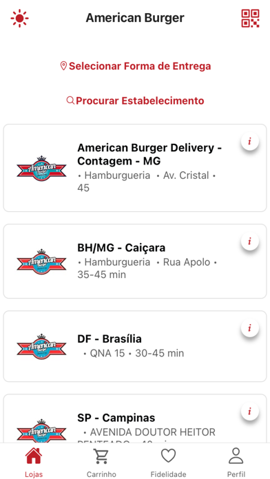 American Burger Delivery Screenshot