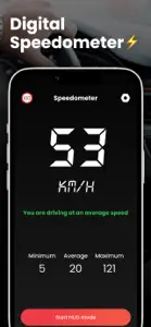 GPS Digital Speedometer screenshot #1 for iPhone