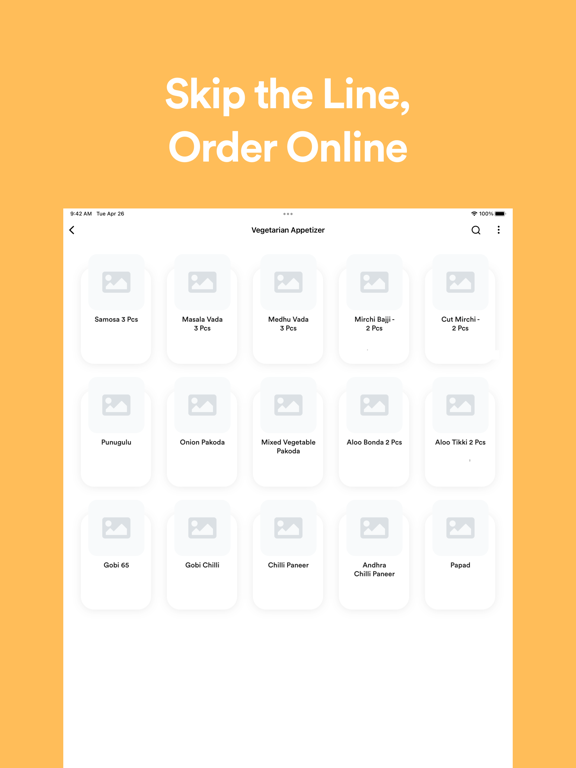 Madras Kafe iPad screenshot 4 - Food & Drink app