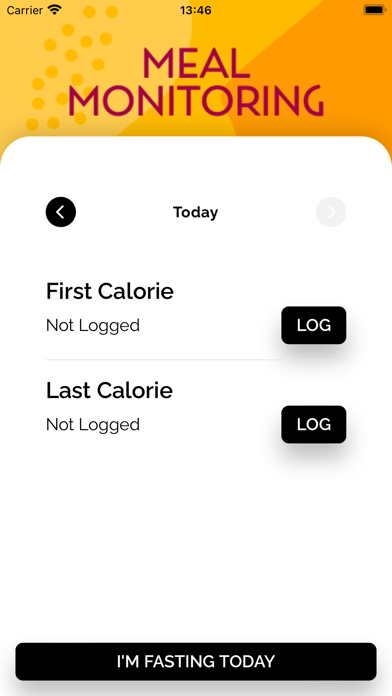 ASU Meal Monitoring App Screenshot