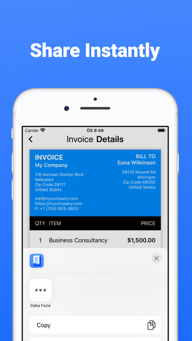 Pixe: Simple Invoice Maker Pro Screenshot