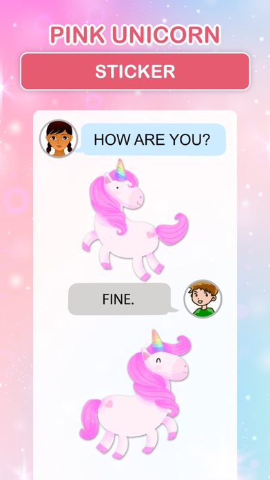 Screenshot #3 pour Pink Unicorn Stickers
