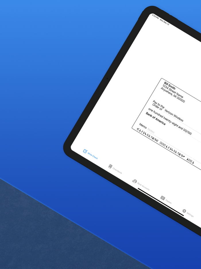 Check Writer Print Checks