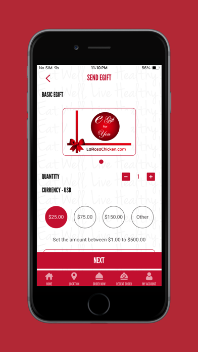 La Rosa Rewards Screenshot