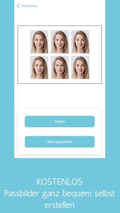Biometric document photo app