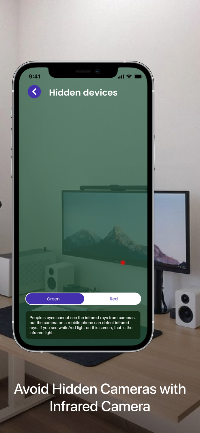 Hidden Camera Finder for room
