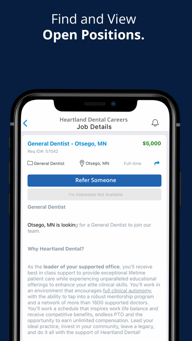 Heartland Dental Referrals Screenshot