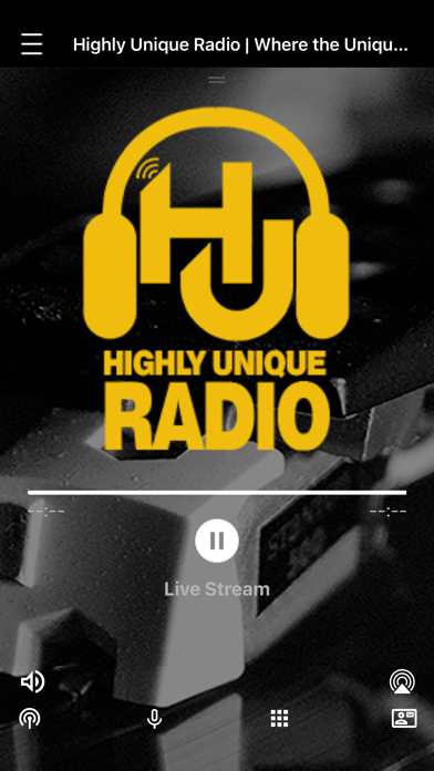 Highly UNIQUE RADIO Screenshot