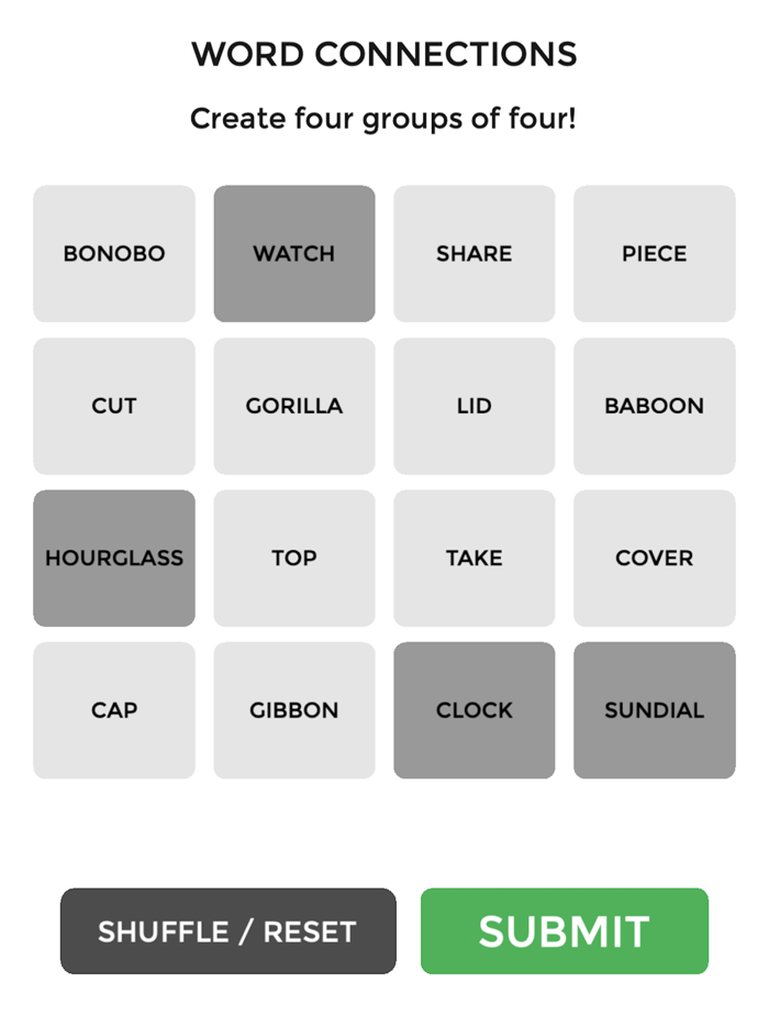 Connections - Word Game