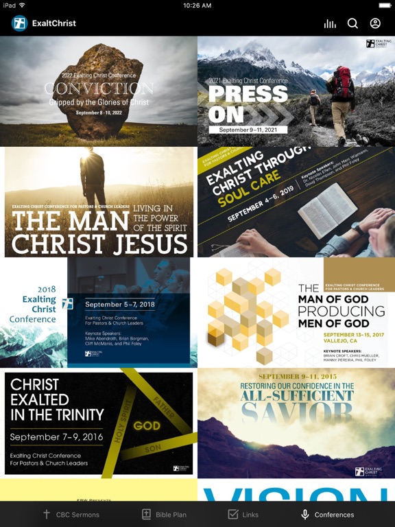 Exalting Christ Ministries iPad screenshot 3 - Education app