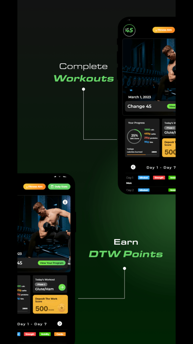 Deposit The Work - Fitness App Screenshot