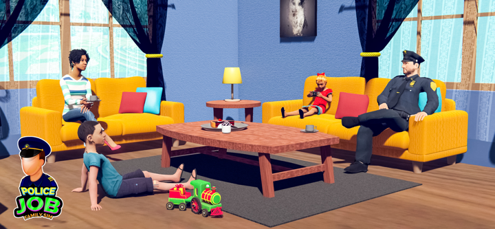 Virtual Police Officer Dad Sim screenshot 3