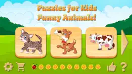 puzzles for kids・funny animals iphone screenshot 1