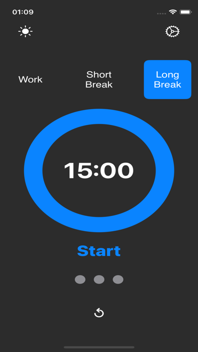 Basic Pomodoro Timer Screenshot