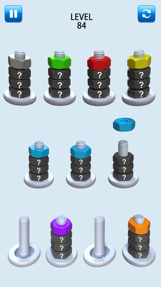 #2. Nuts & Bolts Sort Puzzle Game (iOS) 来自: Meryem Kalkan