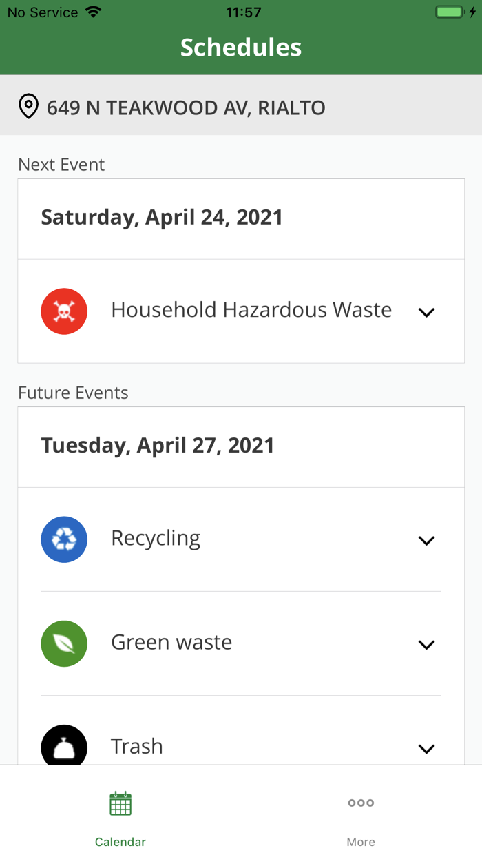 Rialto Trash and Sweeping Days