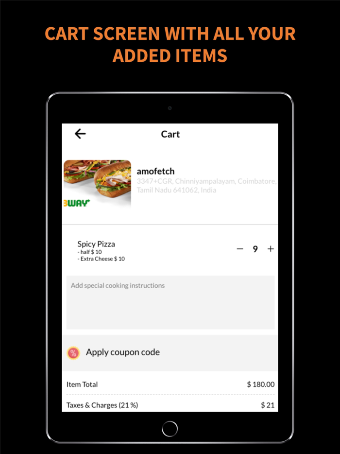 AmoFetch- Food Delivery