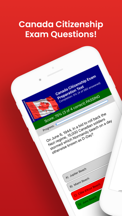 Canada Citizenship Exam Screenshot